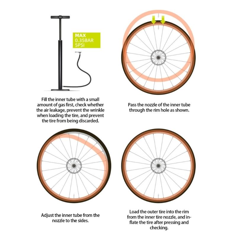 Light Weight Bike Interior Tire Tube Puncture Resistant Mountain Bike Inner Tube Replacement Tube Easy to Use