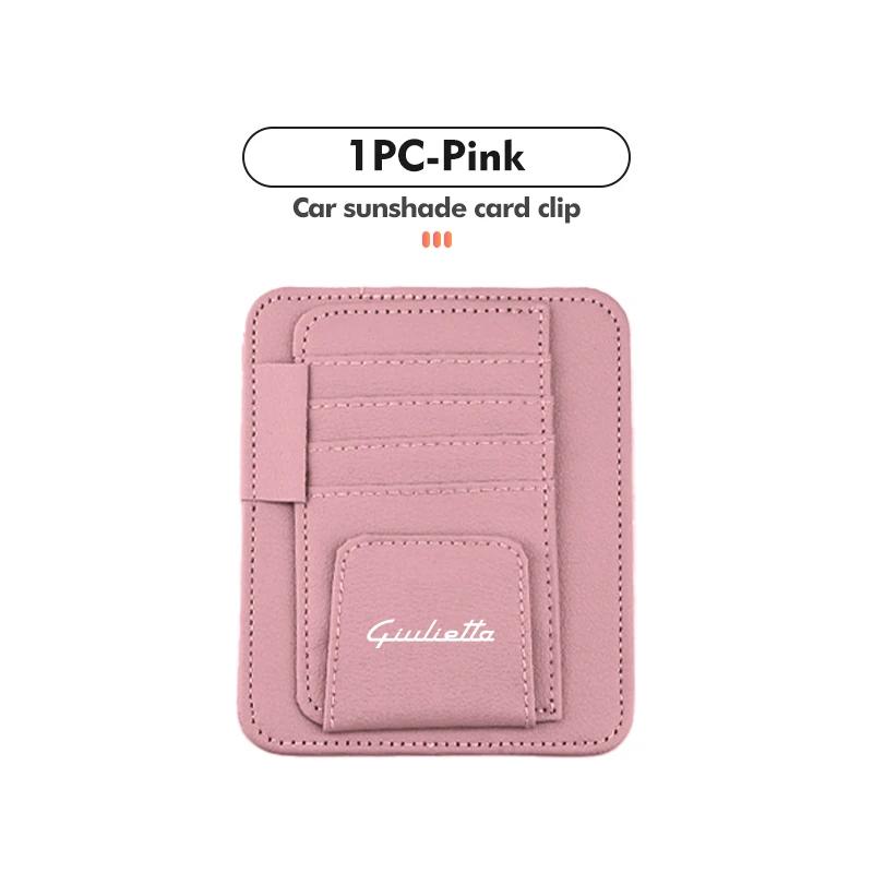 Car Stickers For Alfa Romeo Car Sunshade Storage Bag Card Sunglasses Organizer Holder Accessories For Alfa Romeo GT Stelvio F1 B
