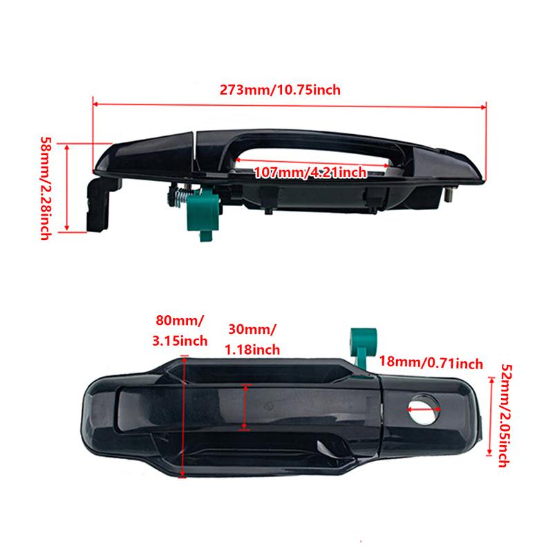 Outside Exterior Door Handle Front Left Right for Kia Sorento 2003 2004 2005 2006 2007 2008 2009 82660-3E040 82650-3E040