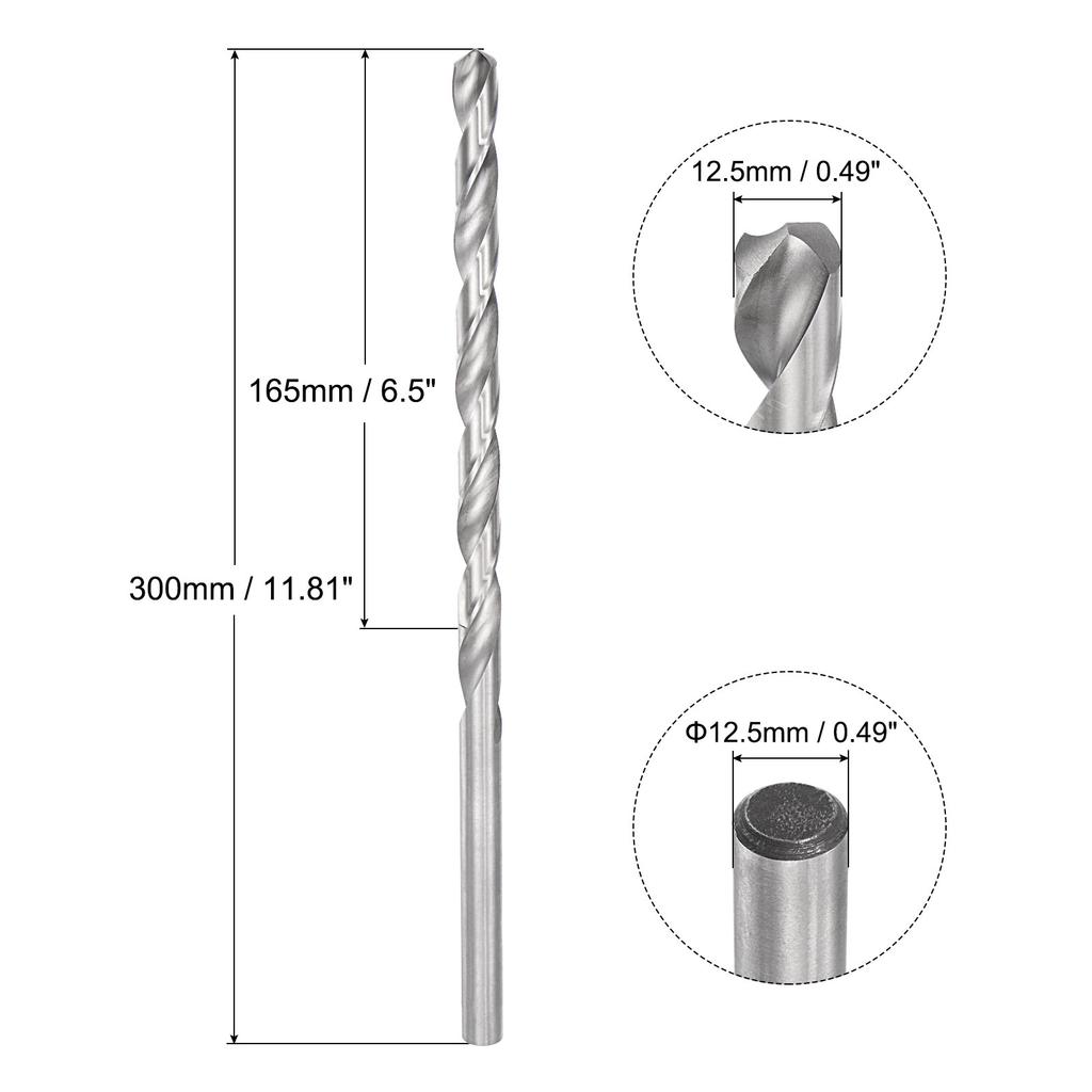 200/250/300mm Twist Drill Bits 6.2/7/8/9/10/11/12/13/14/15/16mm High-Speed Steel Extra Long Drill Bit