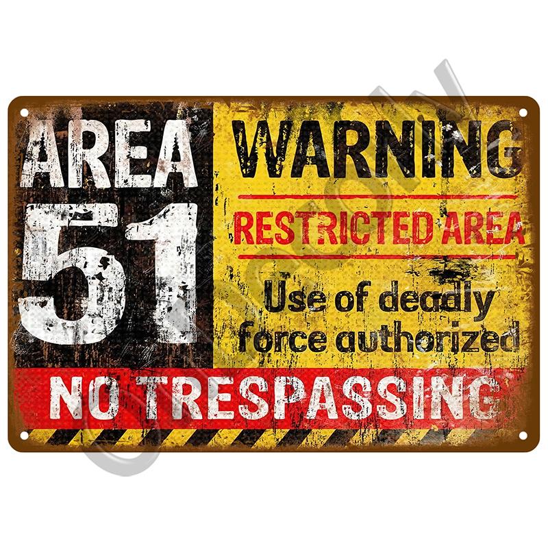 Tin Signs Plate Home Wall Decor Beware Metal Signs Vintage Plaque Warning Danger For Bar Club Man Cave Art Painting Poster Gift