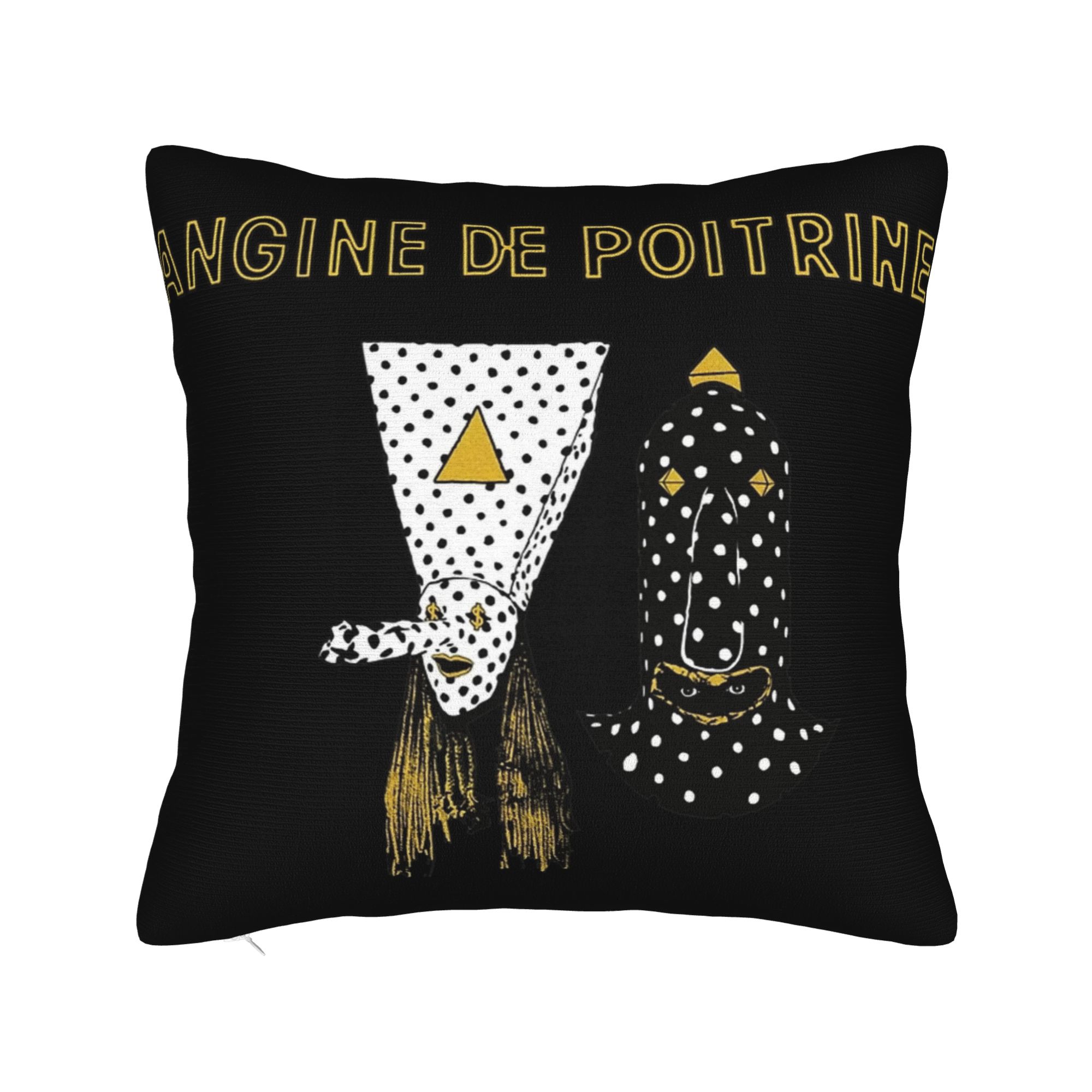 Decoratieve Kussensloop Angine De Poitrine Rockband Product Woonkamer Sierkussenhoes Hoes met Rits Meerdere Maten 45x45cm