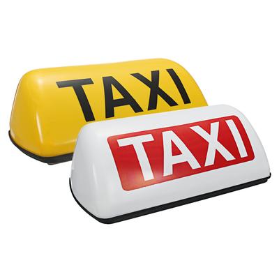 LED Taxi Light Car Top Sign Light Yellow Shell Dome Light With Magnet Base  Waterproof Signal Lamps 12V