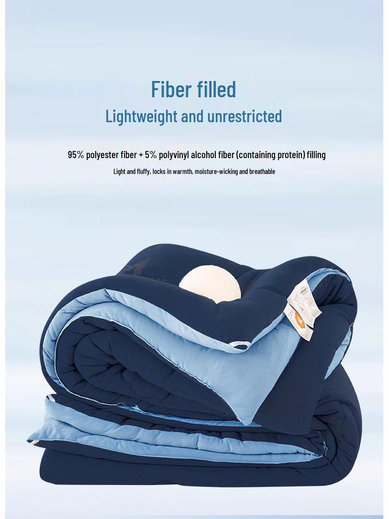 Knitted Cotton Cloud Quilt: Deep Sleep, Warm & Soft for All Seasons