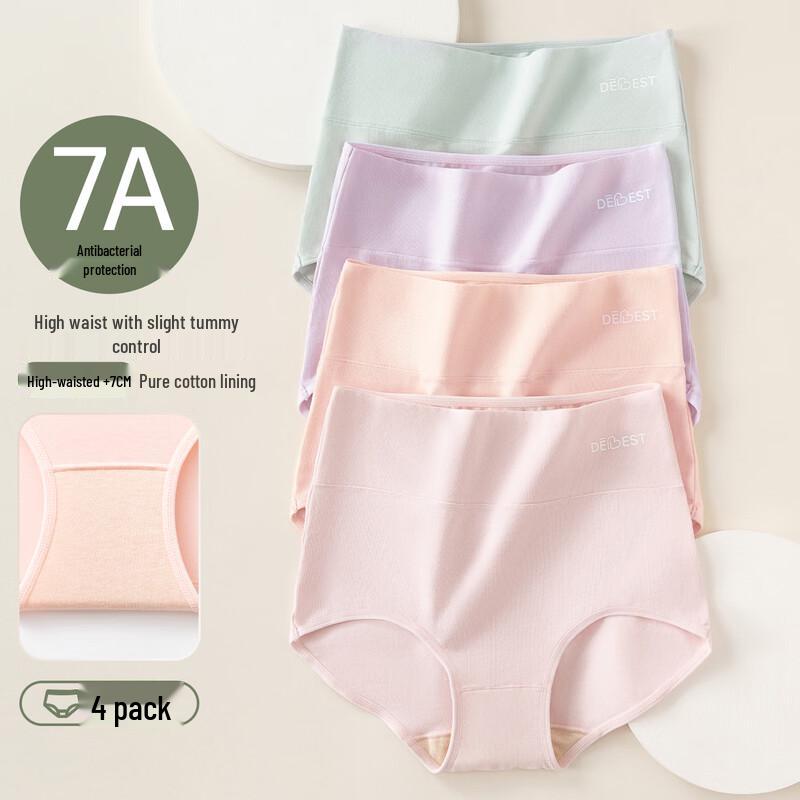 

Dingguagua Women s Cotton Mid-Waist Briefs 2XL