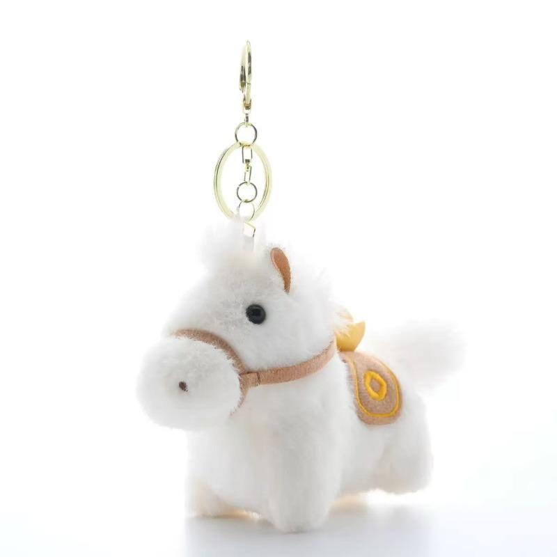 soon Plush pendant toy doll keychain horse mascot doll pony pendant