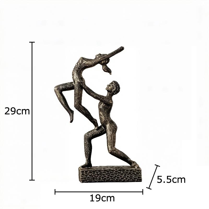 

Double Dancer Abstract Figures Statue Desk Decoration Ornaments Creative Character Resins Sculpture Room Aesthetics Decor