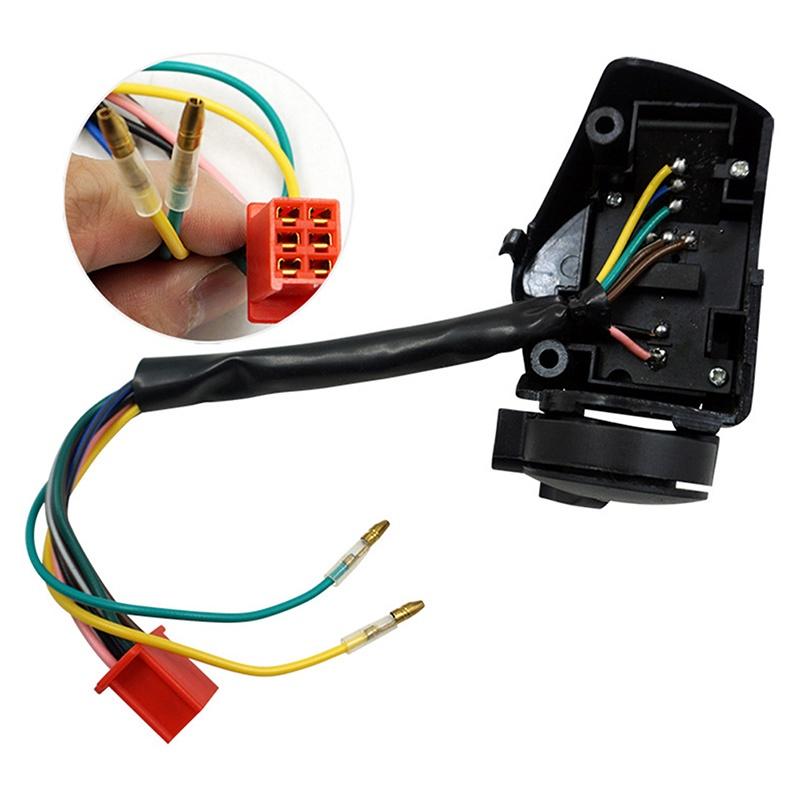 Low/High Beam Switch Electric Start Switch Handlebar Switch Assembly Motorcycle Modification Anti-corrosion Cable 150mm