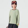 Boys' Waffle Patchwork Color Block Long Sleeve T-Shirt