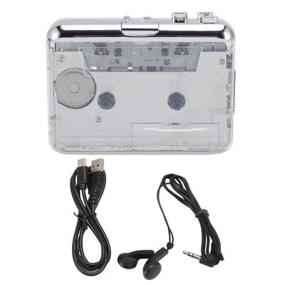 Kassette zu MP3 Konverter Multifunktionaler Stereo-Sound 3,5mm Klinkenanschluss Tragbarer Kassettenabspieler für Zuhause