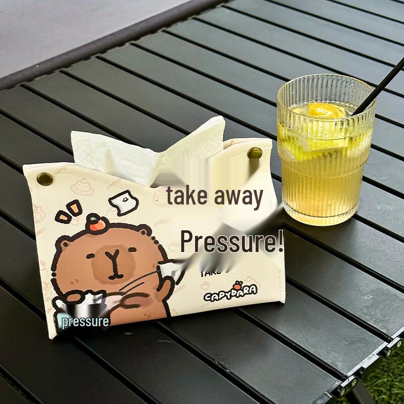 Cute Capybara Creative Desktop Tissue Box