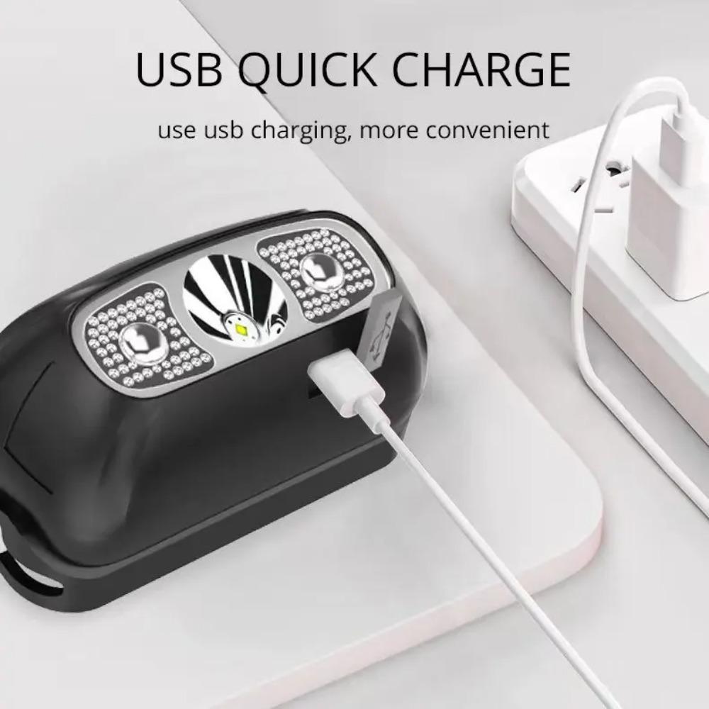 500 Lumen USB Rechargeable Headlamp Motion Sensor Bright LED Running Fishing Flash Head Lamp Headlight Infrared Sensor Light