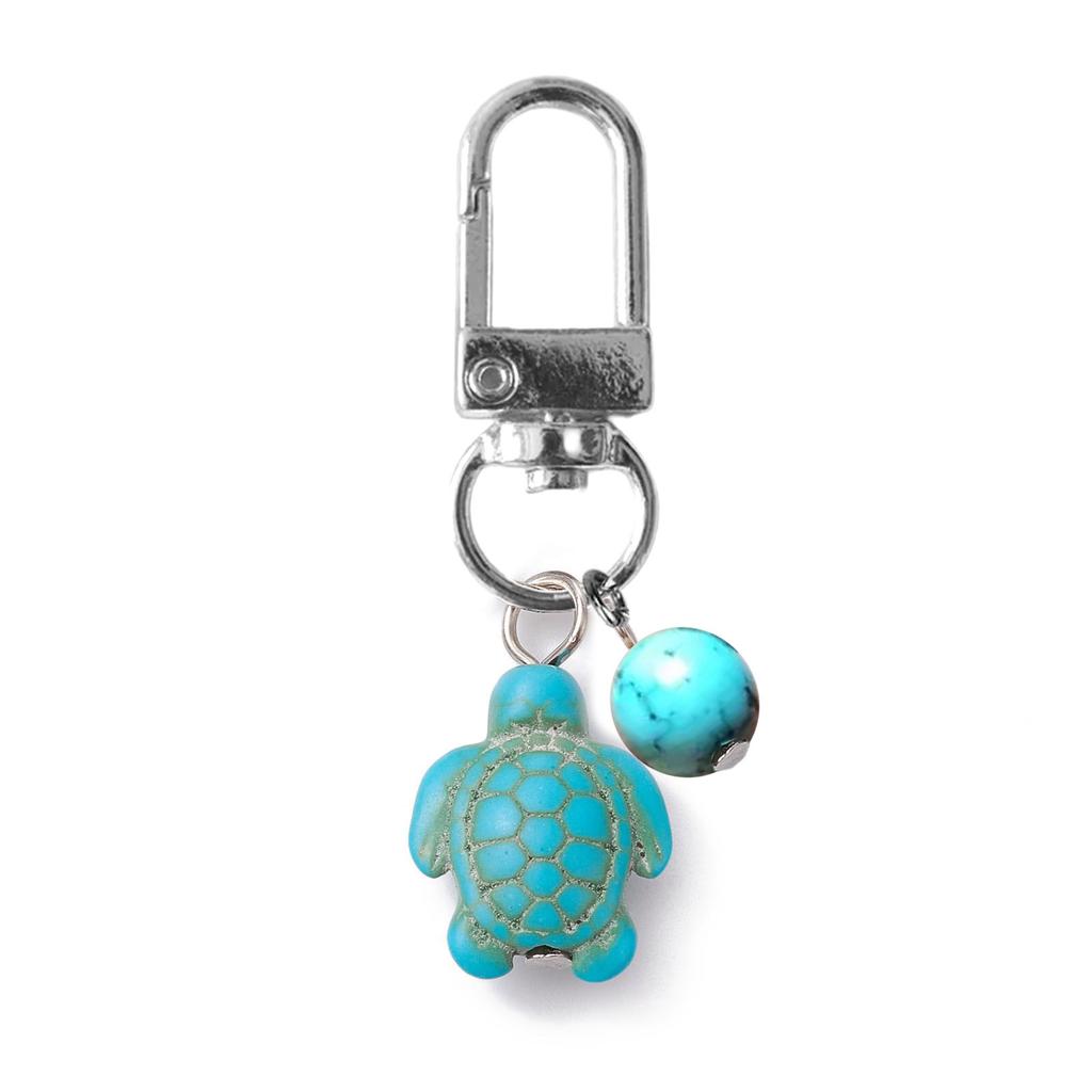 Handcrafted 3D Keychain Unique Turtle Keychain Handmade Turtle Keychain Fashionable Backpack Accessory Alloy Material