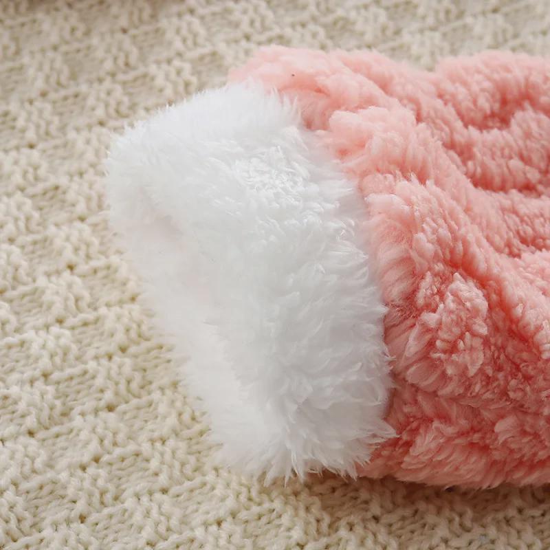 Mädchen Korallenfleece Pyjama Set: Stilvoller, dicker und super süßer Winteranzug für 1- bis 10-Jährige