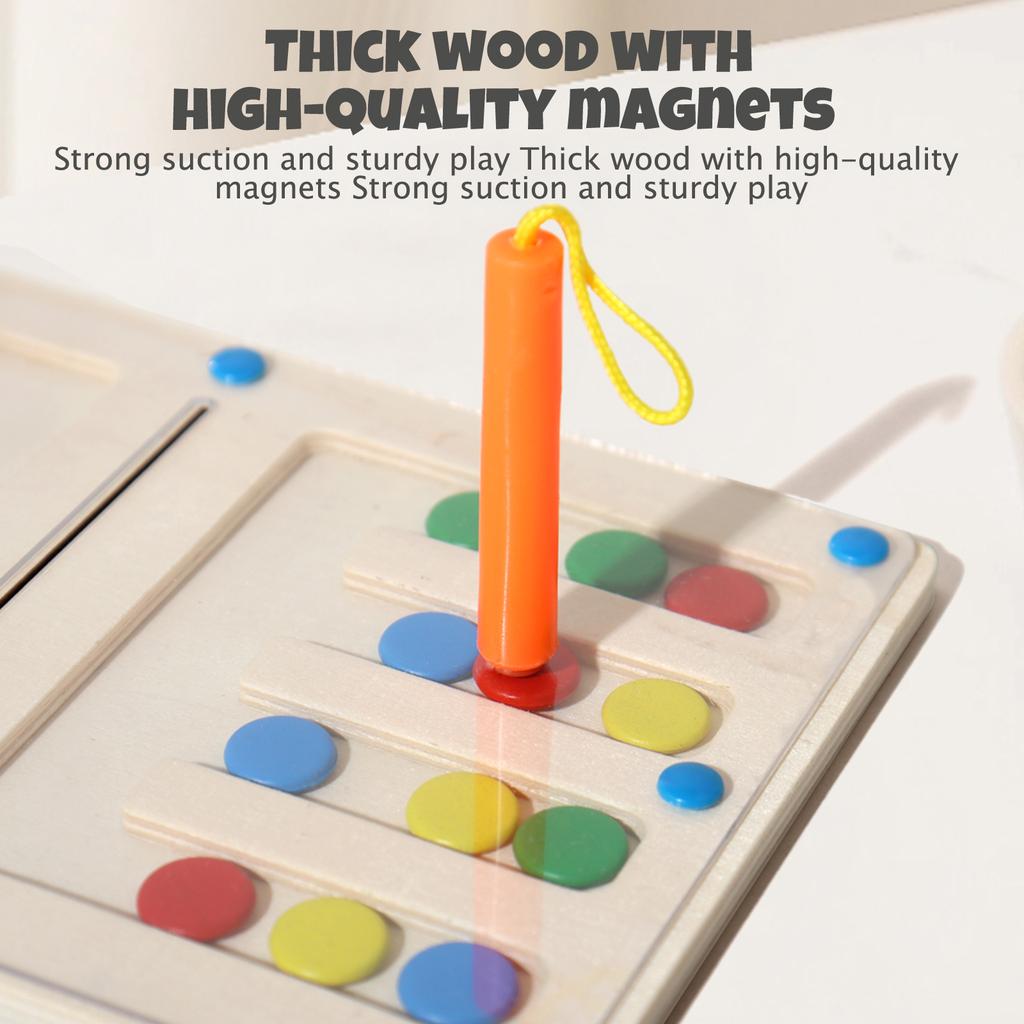 Four Color Walking Game Chess Single&Double Maze Battle Game Logical Thinking Training Montessori Early Education Puzzle Toys