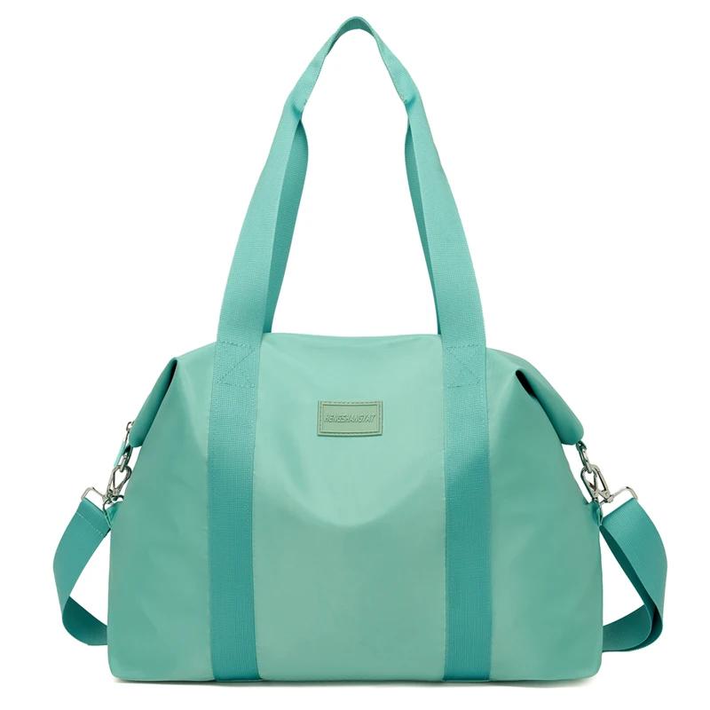 Nylon Zipper Shoulder Bag  Travel Handbag  Solid Versatile  Casual  Soft  Simple  Commuting  Fitness