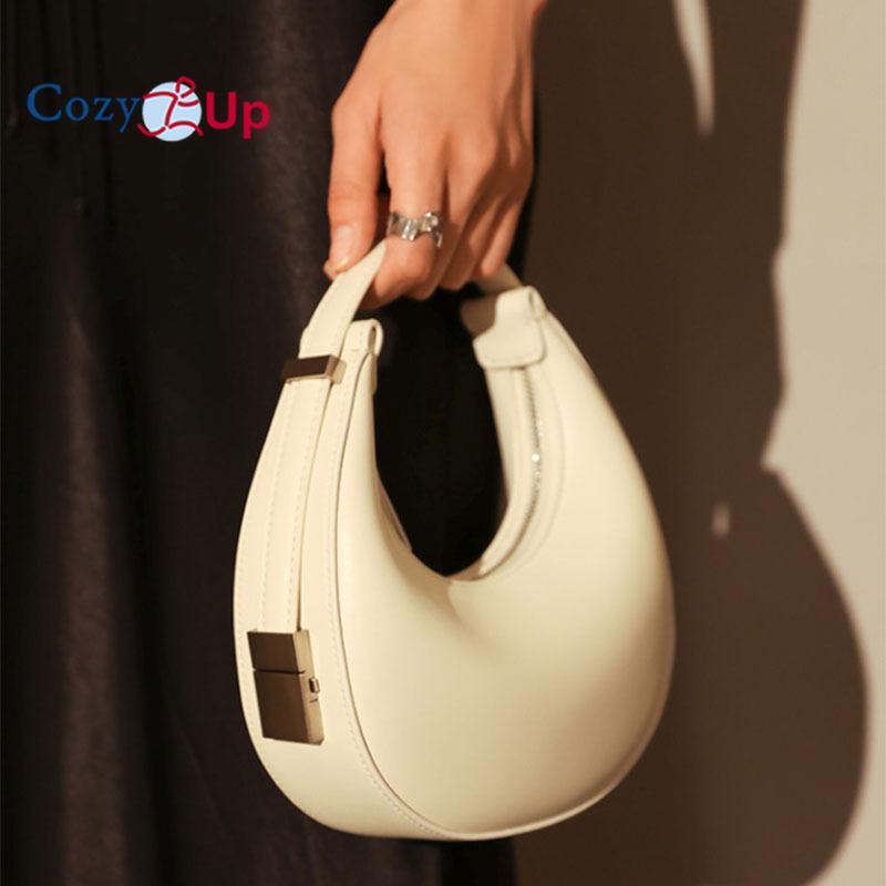 

Уютная сумка в форме полумесяца, сумка на одно плечо, подмышки, женская седельная сумка 22x11x5cm белый