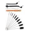 ABBP-14 PCS Coffee Grinder Cleaning Brush Set, Espresso Machine Brush Kit With Straw Brushes Tools For Home & Commercial Use
