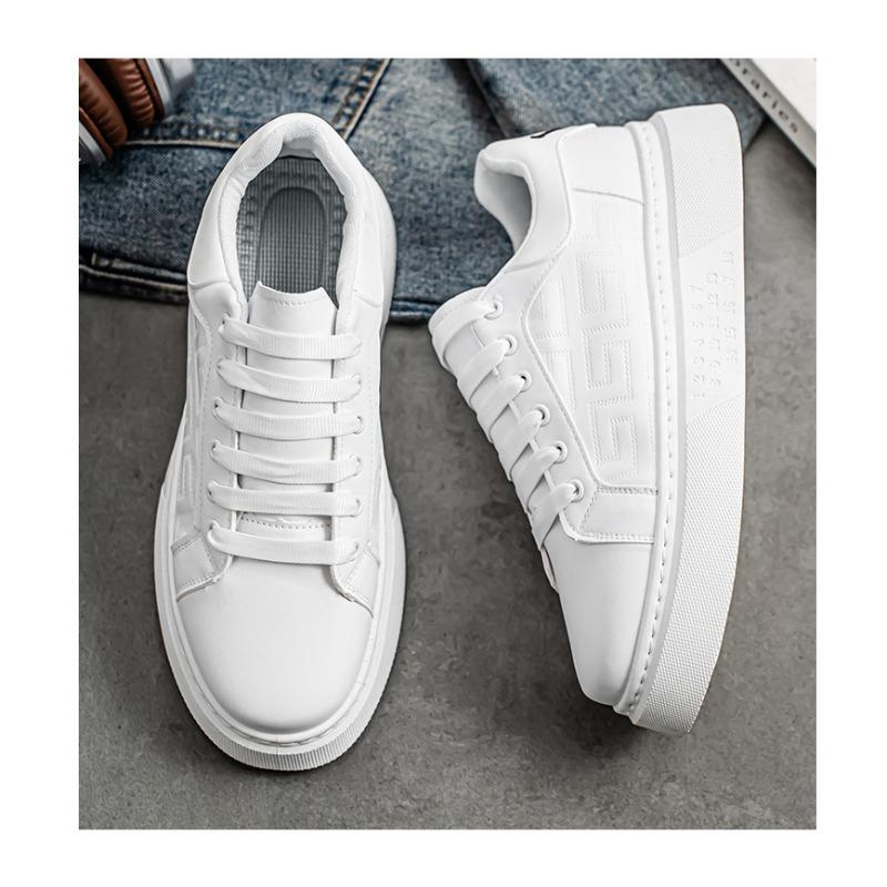 Men‘s Shoes Breathable White Shoes Men Student Versatile Thick-Soled Sports Shoes Casual Board Shoes Spring Men‘s Shoes.