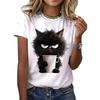 Flower Starfish Letter Design Pattern Round Neck Suitable For Surfing Beach T-shirt Summer Spring Women Short Sleeves