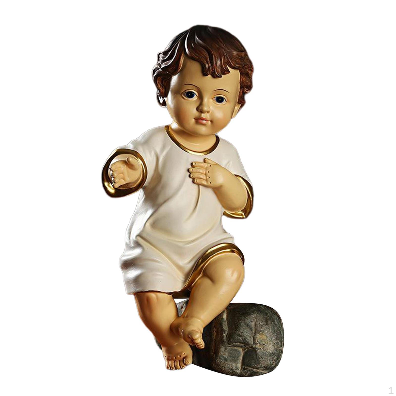 

European Baby Resin Statue Figurine, Decoration, Sculpture Memorial for Living Room Porch TV