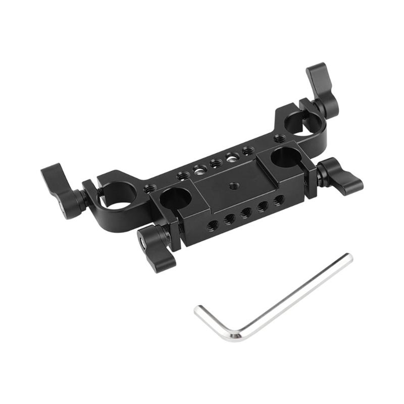 

Photography Accessory Two Tube Clamp Converts 19mm to 15mm for Rail Rod Support System Shoulder Mount Rigs 1