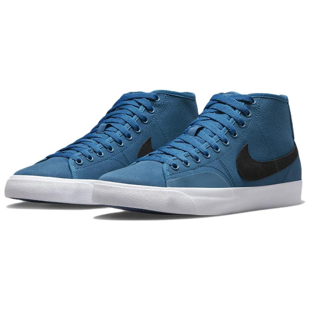Nike Blazer Court Mid Premium SB Dunkelmarineblau Unisex Sneaker Schwarz FB1378-408