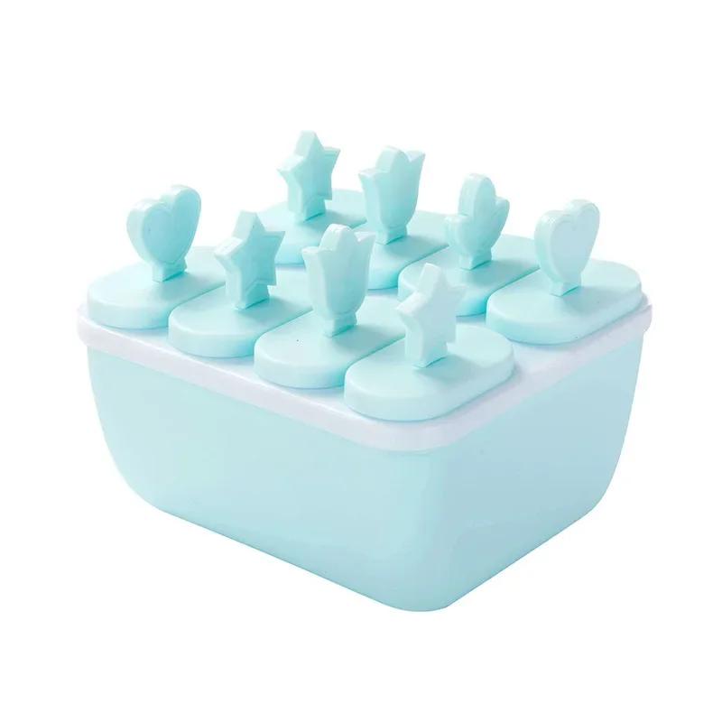 

Square Ice Cream Molds Reusable Ice Cube Tray Plastic Homemade Ice Cream Moulds Children s Handmade Ice Stick Household Gadgets