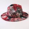 New European and American style letter printing fashion top hat men's and women's fashion jazz hat sunscreen sun hat