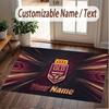 Benutzerdefinierter Teppich Queensland Maroons Muster Druck Name Text Weich Rutschfest Boden Teppich für Zuhause Innen Dekoration