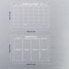 Multi-Use Dry Erase Board Calendar Anti-slip In Magnetic Calendar Board with Calendar Board Planner Reusable Magnetic Dry Erase