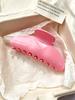 Large French Solid Color Semicircle Sweet 4.1 In Hair Claw For Womenelegant Headwear Shark Clip Barrette Hair Accessories