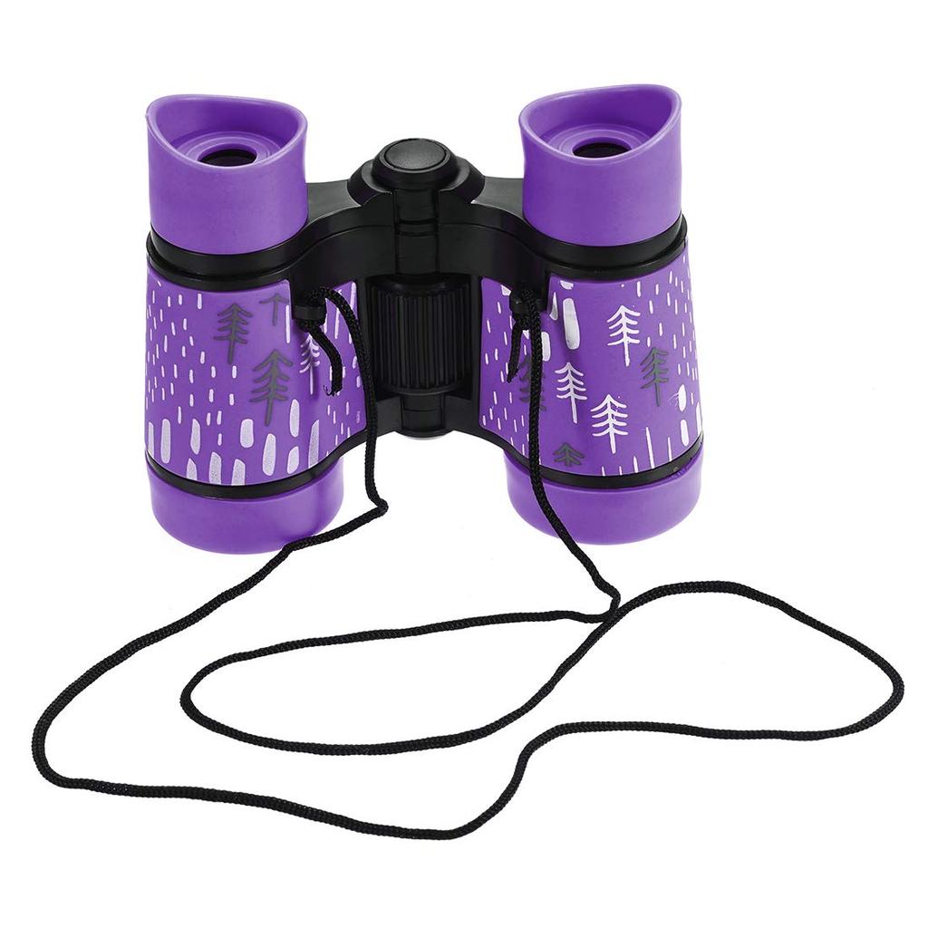 Uxcell Binoculars with Neck Compact Folding for Purple Strap, Binoculars, Shockproof, Birdwatching, Hiking, Camping, 4x30,