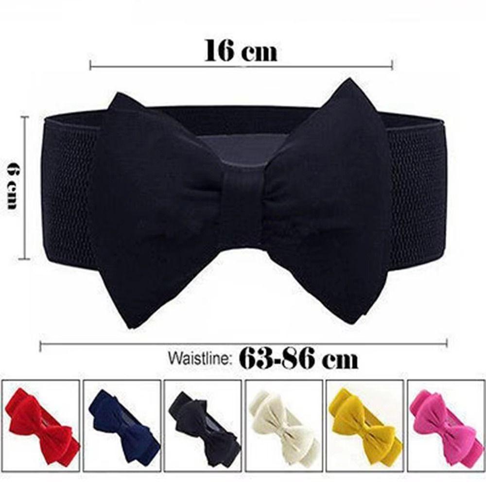 1 ks Široký pásek do pasu s velkou mašlí Saténový pásek s mašlí Odolný pásek do pasu pro dívky, dámy, ženy