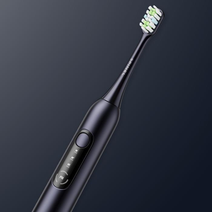 Brosse À Dents Électrique - Spinel Care - SmileOn PRO - 3 Modes - Détection Intelligente - Noir