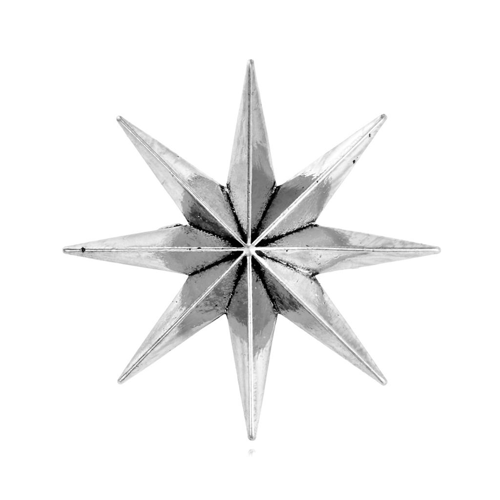 Retro Alloy Star Brooch Exquisite Lapel Pins for Women and Men Suit Shirt Badge Fashion Jewelry Accessories Gifts