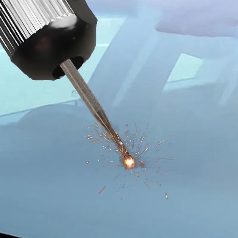 Wiertło do naprawy przedniej szyby samochodowej Wiertło do szkła Łatwe w montażu Trwałe wiertło ze stali wolframowej 1mm Części samochodowe 1/2/4/6/10 szt.