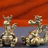 Fengshui Chinese Flying Dragon Statue Figurines Vintage Brass Lucky Home Decoration Ornaments Animal Decorative Figurines Crafts