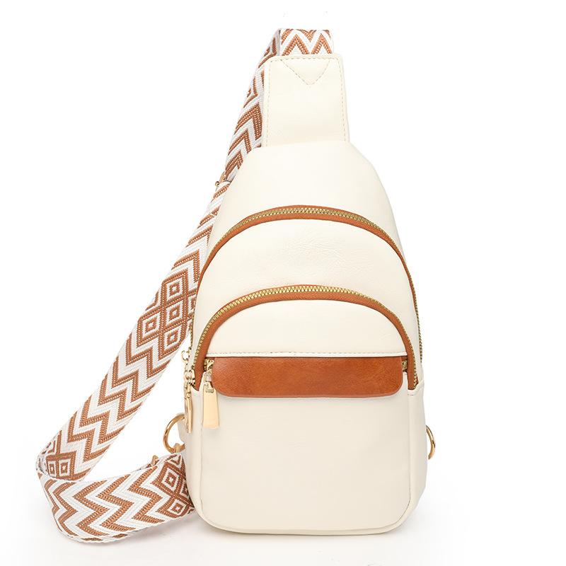 

Wholesale New High-End Soft Leather Texture Vintage Women s Versatile Outdoor Crossbody Chest Bag for Stylish Daily белый