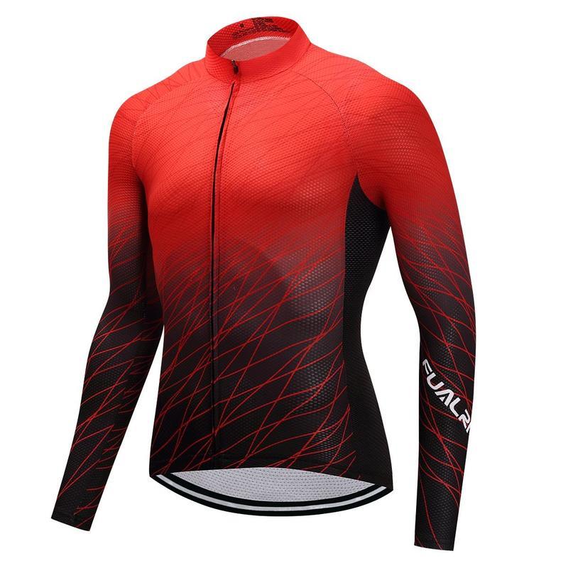 Riding Bicycle Jerseys Cycling Clothing Set Men Long Sleeve Black Bib Pants Bicycle Clothes Suit