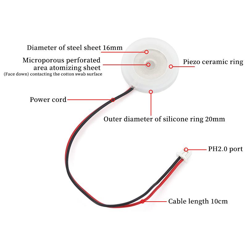 Stlxy TYPE-C Mini Single Spray Humidifier DC5V Switchless Atomization Humidifier Module DIY Ultrasonic Atomizer