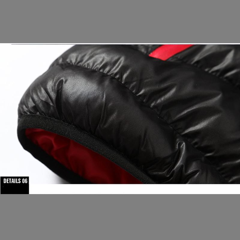 Spring and Autumn Stand Collar Jacket, Casual Men's Cotton Jacket, Waterproof Zipper, Solid Color, Large Size Men's Coat