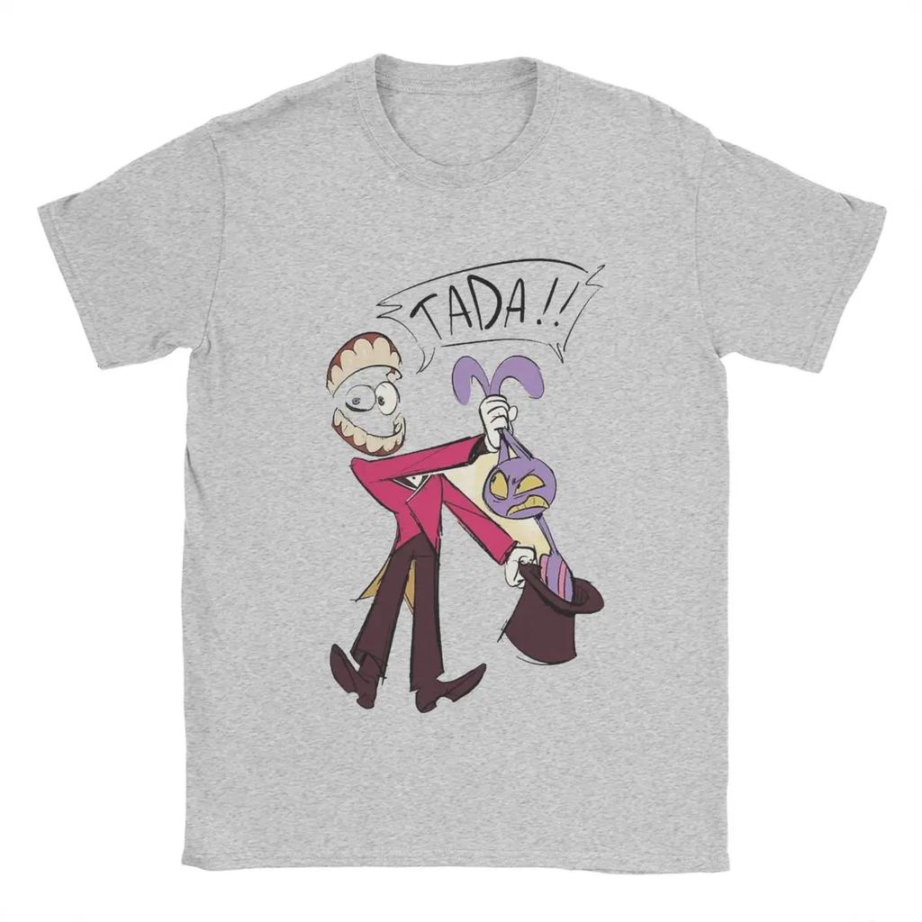 The Amazing Digital Circus Men T Shirts Pomni Ragatha Caine Vintage Tee Shirt Short Sleeve T-Shirt Cotton Printed Clothing