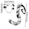 Cat Ears and Tail Set Anime Dress Up Cute Plush Headband for Themed Parties