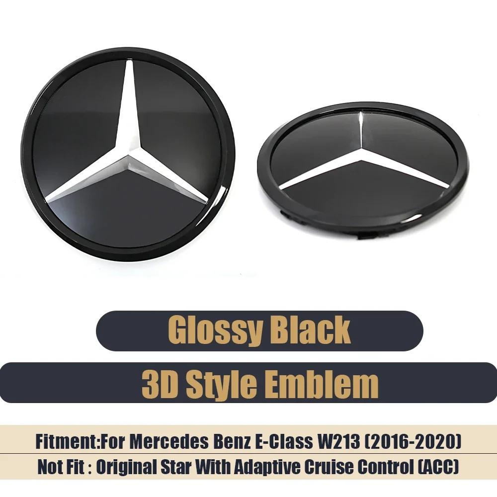 AAVM1 3D Front Grille Star Emblem For Mercedes Benz E-Class W213 2016-2020 E200 E250 E300 E350 E400 E450 Illuminated Logo