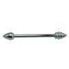 Stainless Steel Metal Sexy Masturbation Back Court Double-Headed Replaceable Anal and Vaginal Plug Adult Sex Health Care Products