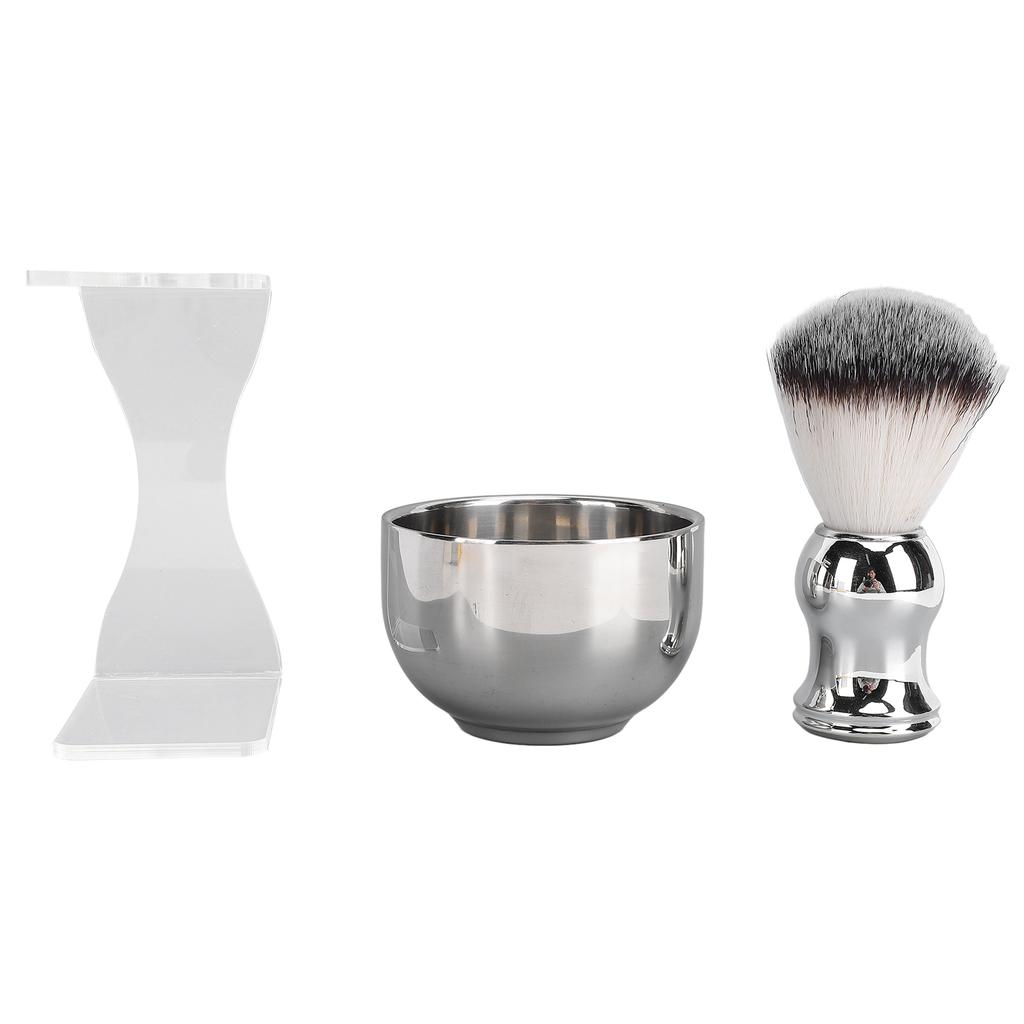 Rasierpinsel-Set Herren Rasier-Set Haar-Rasierpinsel Rasierschale Pinselhalter für Barbier