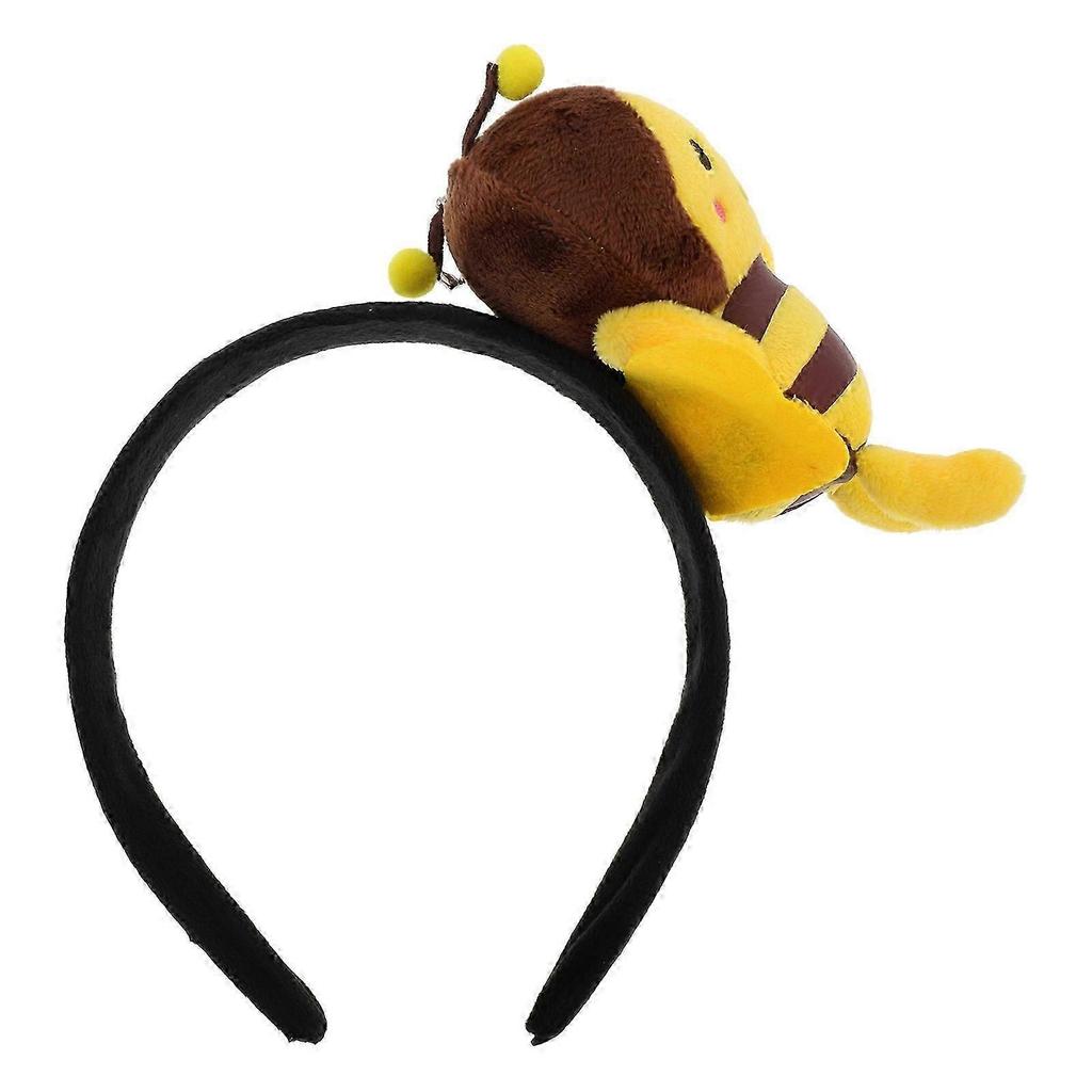 Adorable Realistic Plush Bee Headband for Cosplay, Halloween, and Washing Festivals Comfortable & Cute Bee Accessory for All Ages