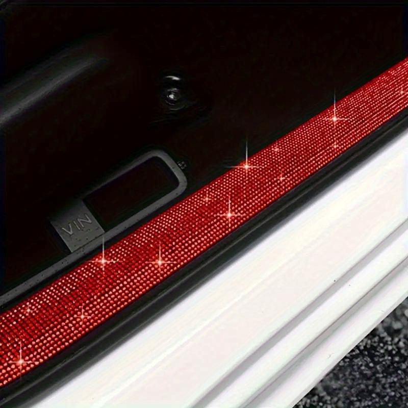1pc Threshold Protection Strip for Door Entrance, Shiny Car Door Protector, Scratch-Resistant Crystal Car Pedal Decorative Accessory