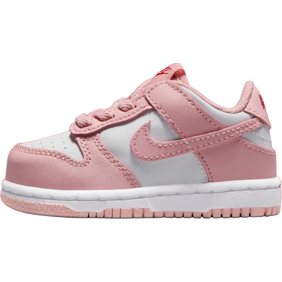 New Nike Dunk Anti Slip Wear Resistant Low Top Toddler Shoes Pink White Infant And Toddler HV0929-100